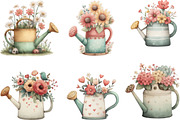 Watercolor Watering Can Clipart, an Illustration by Designking (Thumbnail 5 of 5)