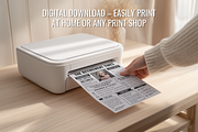 1 Page Newspaper Retirement Template, a Magazine Template by ZoloDesignHub (Thumbnail 5 of 8)