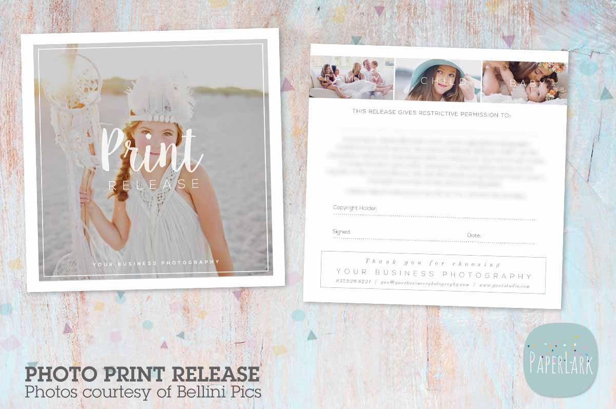 VG021 Photography Print Release Card, a Card Template by Paper Lark