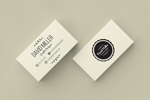 Vintage Minimal Business Card