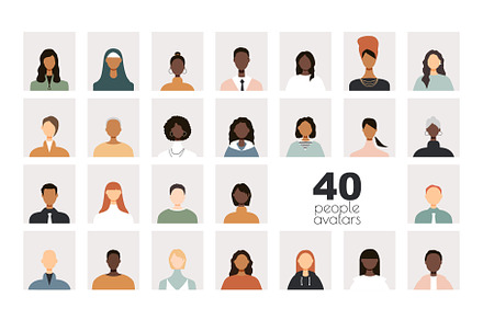 40 people avatars