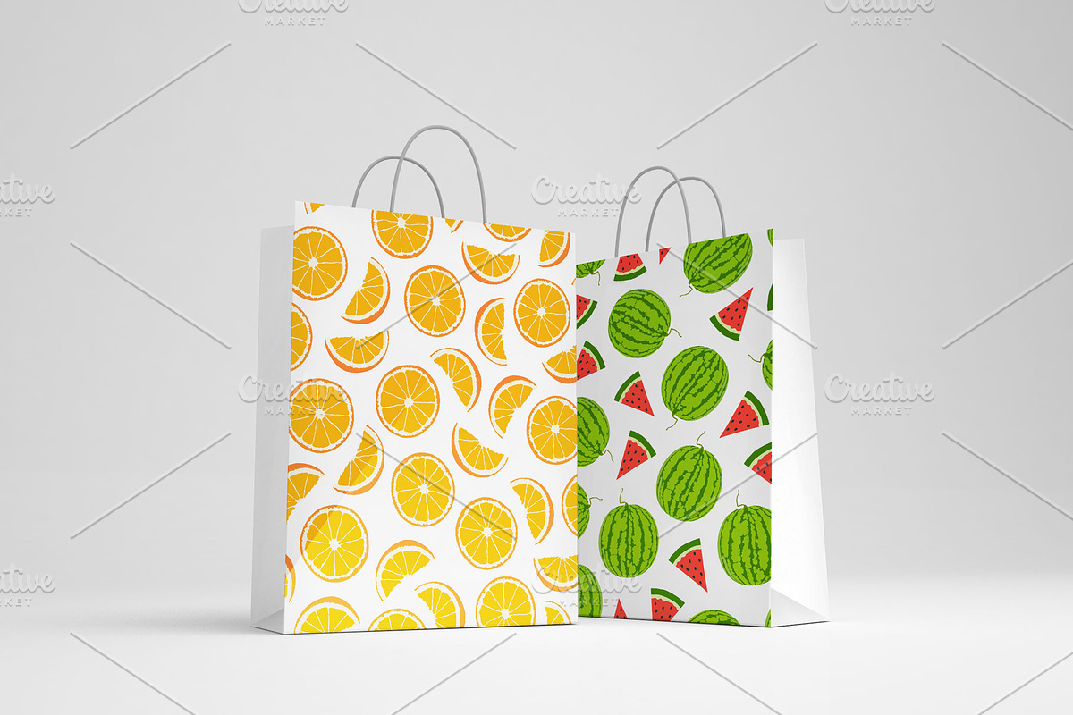 Bright seamless fruits patterns, a Pattern Graphic by ExpressShop (Photo 2 of 6)