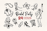 Bridal Shower Party SVG cute clipart, a Graphic by Heartwarming Art (Thumbnail 1 of 10)