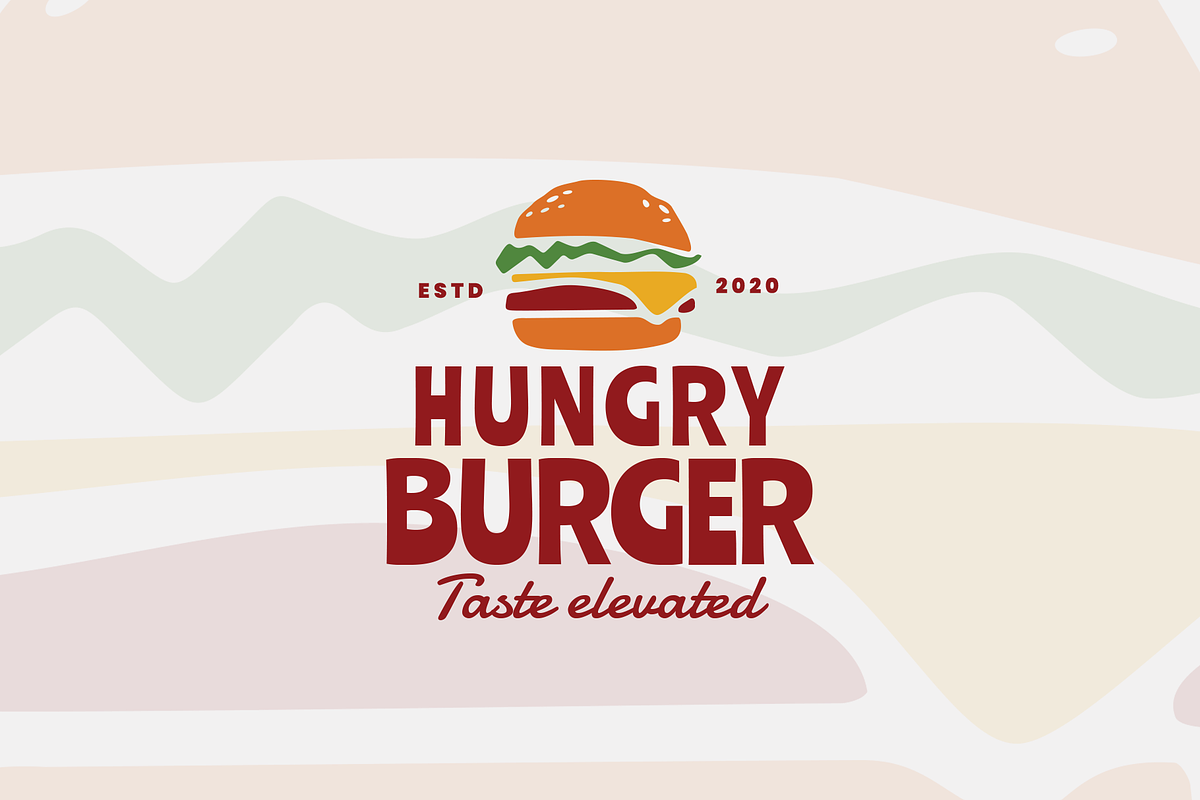 Hungry Burger Restaurant Logo, a Branding & Logo Template by Headfonts (Photo 3 of 3)