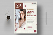 Gradient Hiring Poster Template, a Flyer Template by MightyDesign (Thumbnail 1 of 8)