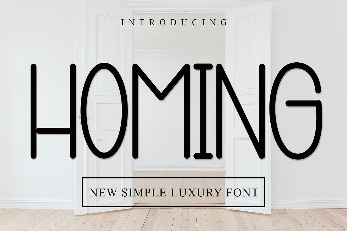 Homing - Script Font, a Script Font by InermediaSTUDIO (Photo 1 of 7)