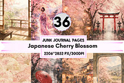 36 Japan Junk Journal Pages, a Background Graphic by LA Design (Thumbnail 1 of 10)