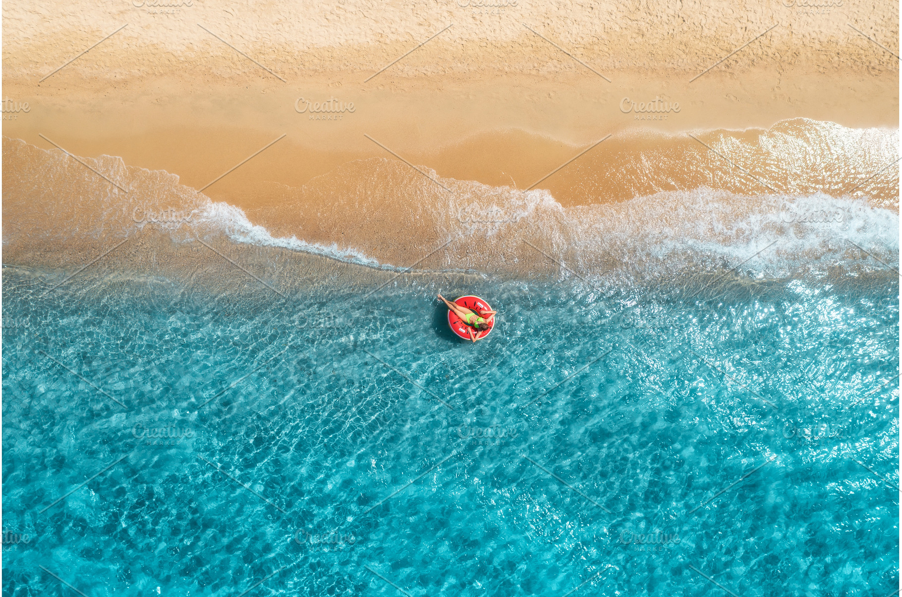 Aerial view of a young woman, a Nature Photo by den-belitsky