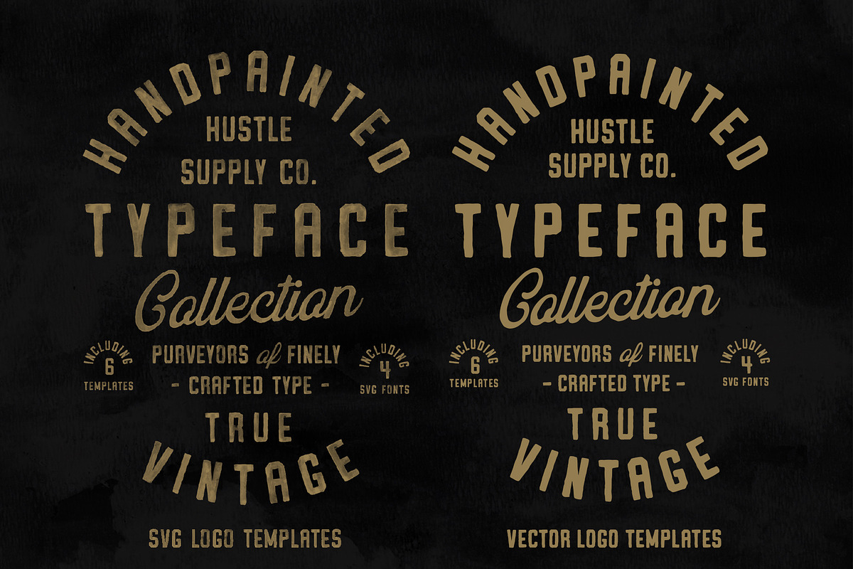 Vintage SVG Bundle & Templates, a Sans Serif Font by Hustle Supply Co. (Photo 11 of 14)