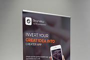 Mobile App Roll-Up Banner, a Flyer Template by ThemeDevisers (Thumbnail 3 of 4)