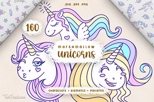Marshmallow Unicorns Collection