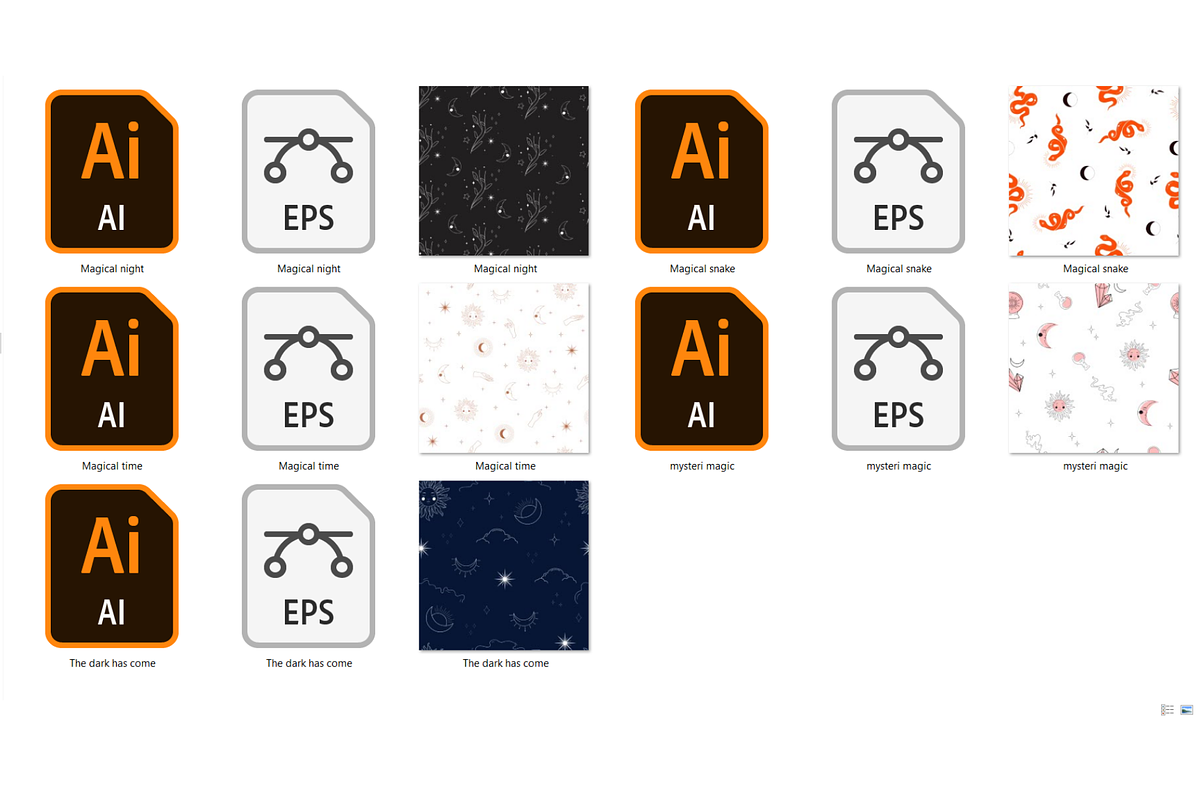 Celestial Vector Seamless Pattern, a Pattern Graphic by ItsReksita Pattern (Photo 3 of 8)