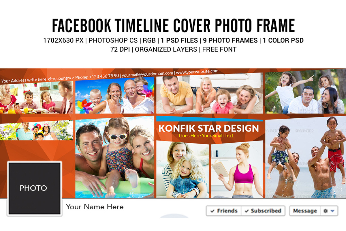 Facebook Cover Photo Collage Templat, a Social Media Template by Star ...