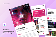 Moviku  - Movie Ticket Mobile, an UI Kit Template by SquidPixey (Thumbnail 3 of 3)