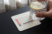 Coaster with Drink and Hand Mockups, a Merchandise Mockup by Luuqas Design (Thumbnail 3 of 3)