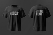 Front Back T-Shirt Mockup, a Shirt Mockup by graphypix (Thumbnail 3 of 4)