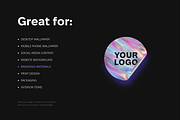 Bright holographic wallpaper pack, a Wallpaper Graphic by existacial (Thumbnail 6 of 7)