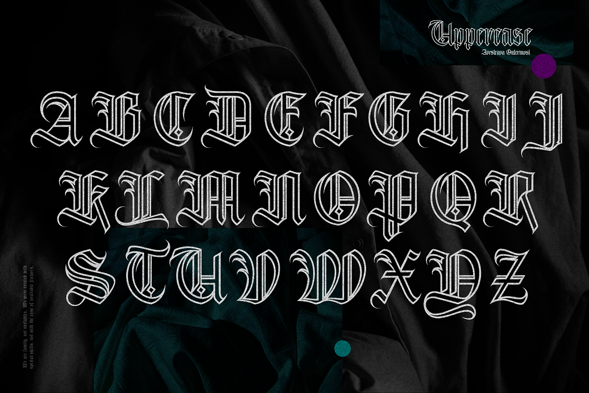 Avestrava Outermost, a Blackletter Font by ilhamtaro (Photo 6 of 11)