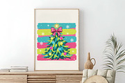 Preppy Coquette Christmas Tree PNG, an Illustration by SinaCreation (Thumbnail 3 of 7)