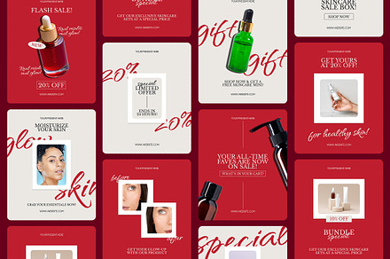 Skincare Sale Instagram Templates