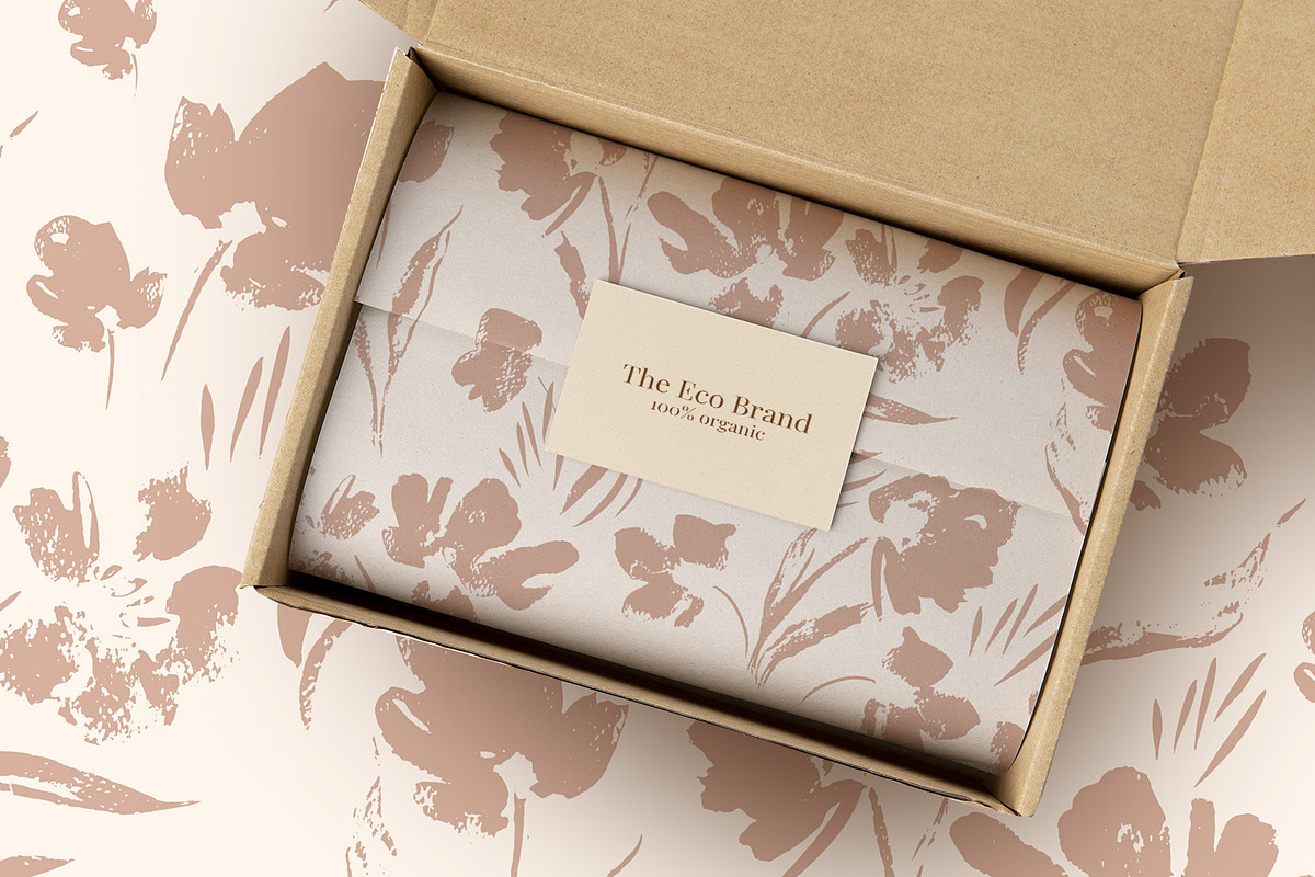 Powder Flower Prints, a Pattern Graphic by MalyskaStudio (Photo 9 of 13)
