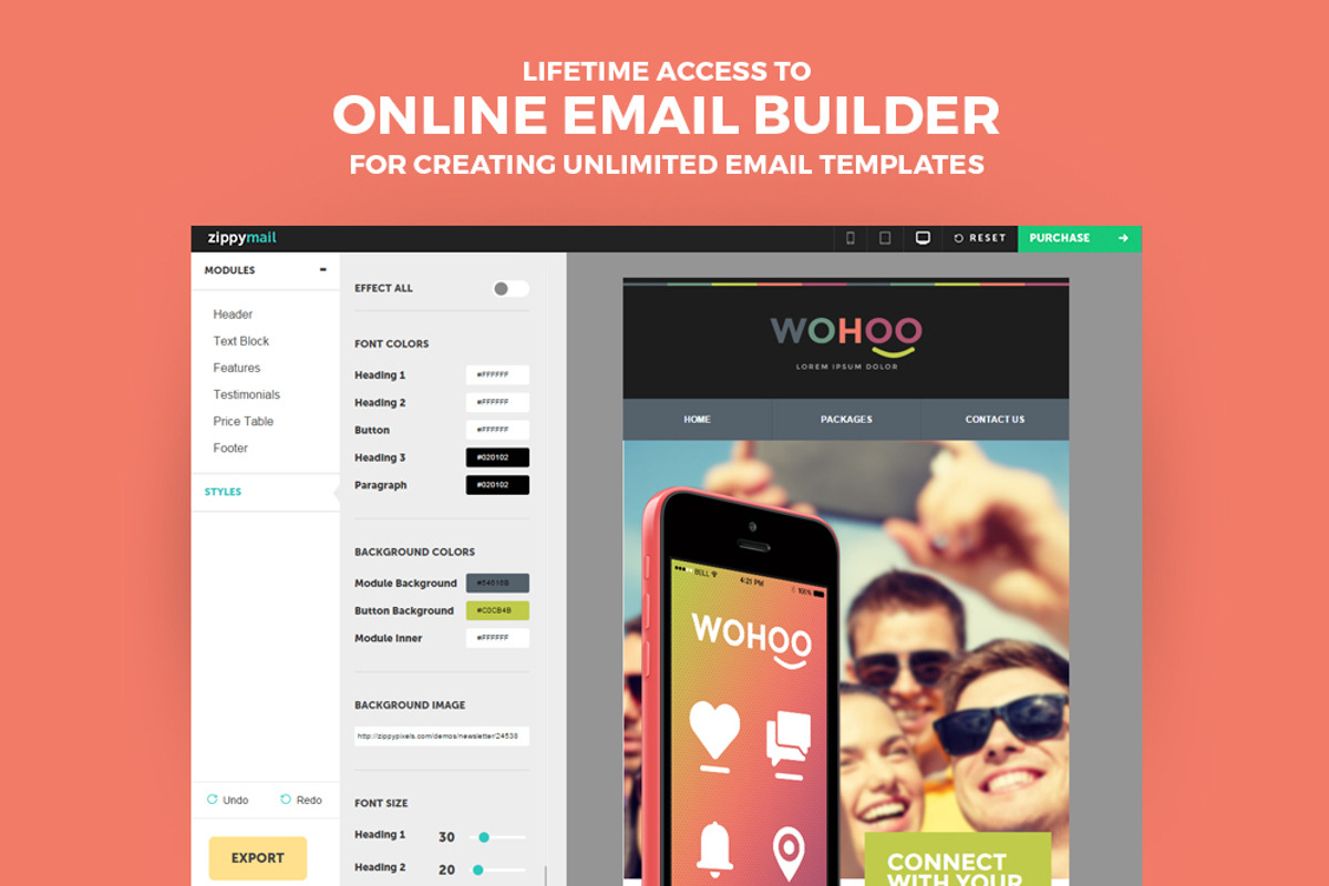 Wohoo – Newsletter HTML Template, an Email Template by ZippyPixels (Photo 4 of 4)