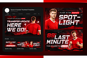 Football YouTube Thumbnail Templates, a Social Media Template by OnurDemircan (Thumbnail 6 of 6)
