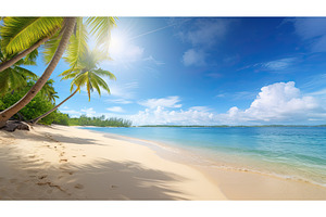 sand holiday element ai generated, a Nature Photo by pikepicture