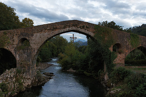 Medieval Stone Bridge over River wit, an Architecture Photo by Perpis