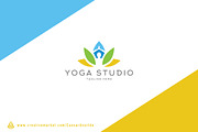 Yoga Studio Logo Template, a Branding & Logo Template by Avartde Creative (Thumbnail 1 of 2)