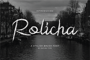 Rolicha, a Handwritten Font by Zafiratype