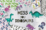 Kids Patterns & Alphabets - Dino, a Pattern Graphic by Pixavics (Thumbnail 1 of 7)