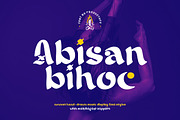 Abisan Bihoc - Display Font, a Handwritten Font by productype1 (Thumbnail 1 of 12)