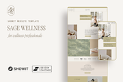 Sage Wellness Showit Website Templat, a Websites & App Template by Lovendear Design (Thumbnail 1 of 3)