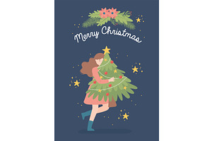 merry christmas celebration, an Illustration by studiogstock