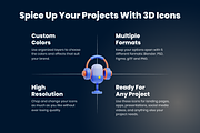 3D Content Icons, a 3D by Flat Icons (Thumbnail 2 of 8)