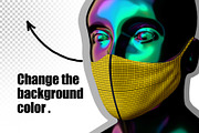 Face Mack NEW trand, a Mask Mockup by Radmila (Thumbnail 7 of 11)