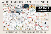 WHOLE SHOP. Watercolor bundle vol 1, an Animal Illustration by anastasiia.art (Thumbnail 1 of 47)