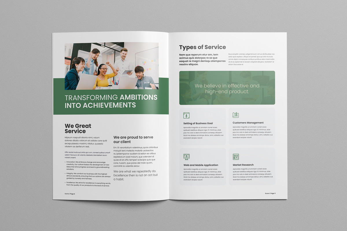Company Profile | Canva & InDesign preview 5