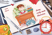 Back to school. Vector set, an Education Illustration by Maycat_store (Thumbnail 7 of 8)