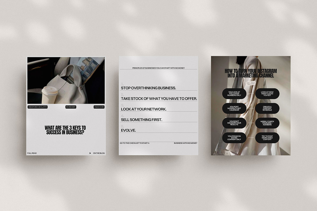 Instagram Coach Canva Template, a Social Media Template by Moscovita Studio (Photo 5 of 12)