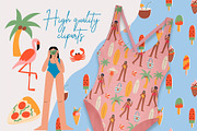 Summer Party | Cliparts, Posters, a Food Illustration by Felizabeth Design (Thumbnail 2 of 12)