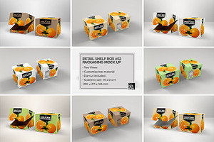 Retail Shelf Box 02 Packaging Mockup