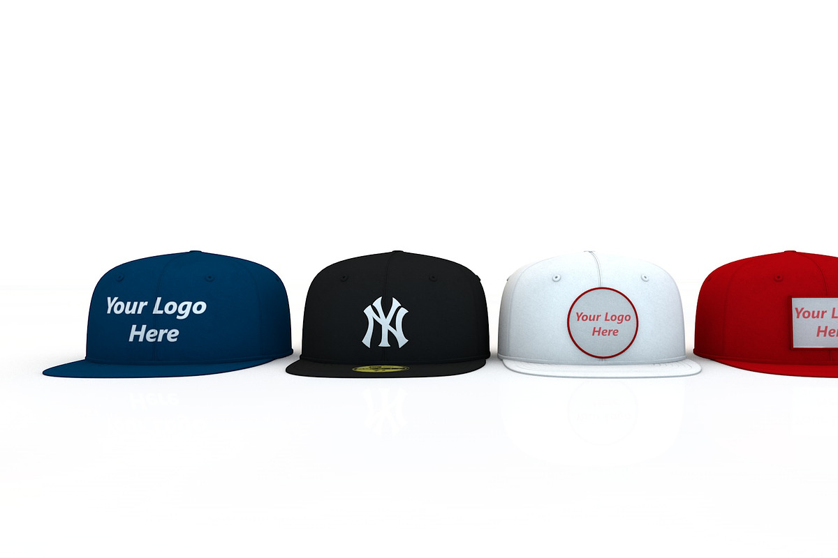 Baseball Caps, a Textures & Material 3D Model by 3DTreatment