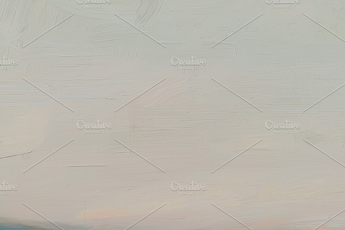 Abstract oil painting depicting a peaceful natural landscape wit, a Decorative Illustration by Studio ANNA