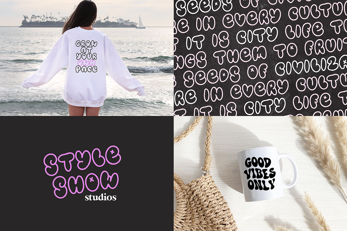 Y2K FONT BUNDLE-Stylish Retro Fonts, a Sans Serif Font by Blush Font Co. (Photo 5 of 8)