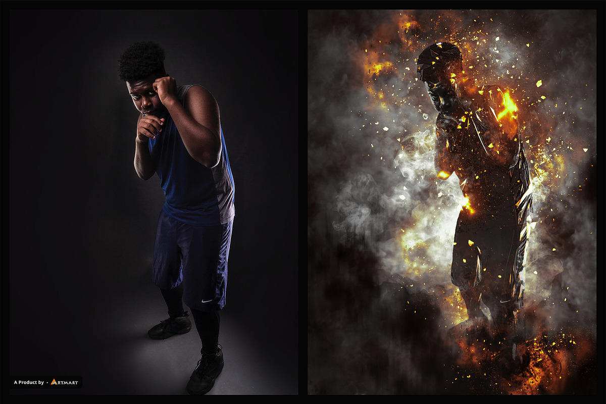 Metallic - Fire Explosion PS Action, an Action Add-On by A R T M A R T (Photo 6 of 8)