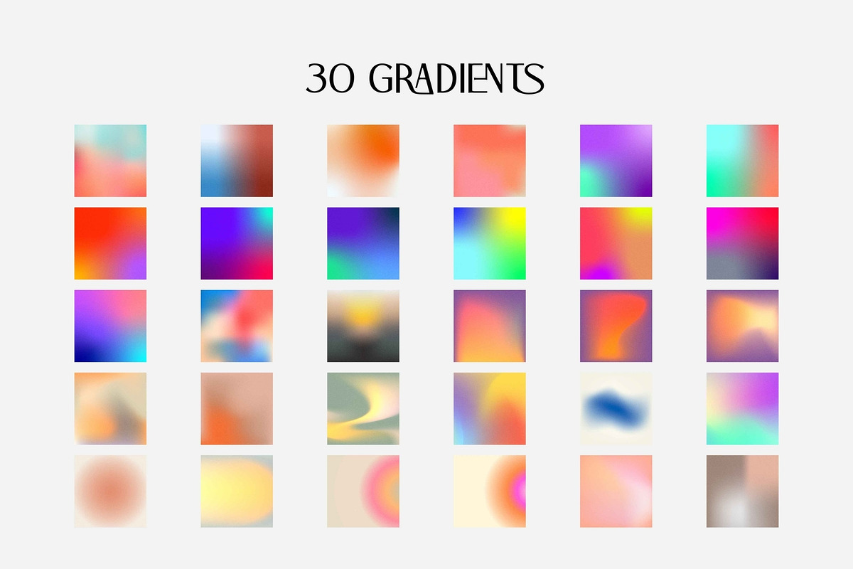 Grainy Gradient Shapes & Backgrounds, a Graphic by Unusual Vectors (Photo 6 of 7)