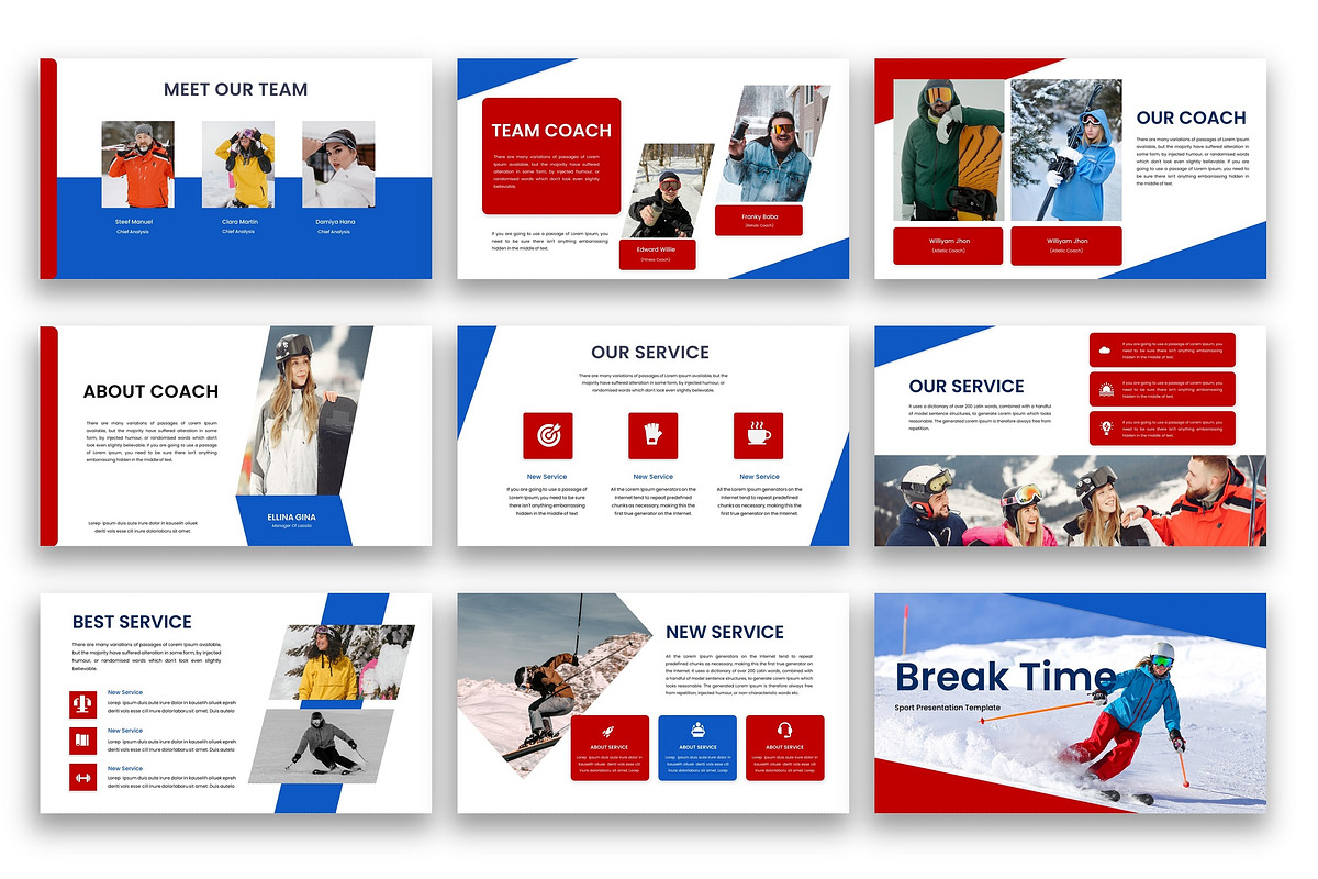 Lassila– Sport PowerPoint Template, a Presentation Template by kreatifreya (Photo 3 of 5)
