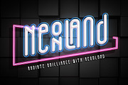 Neonland, a Sans Serif Font by Letterara (Thumbnail 1 of 12)